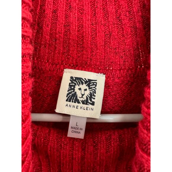 Charming, Red Anne Klein Sweater Tunic - Picture 3 of 9